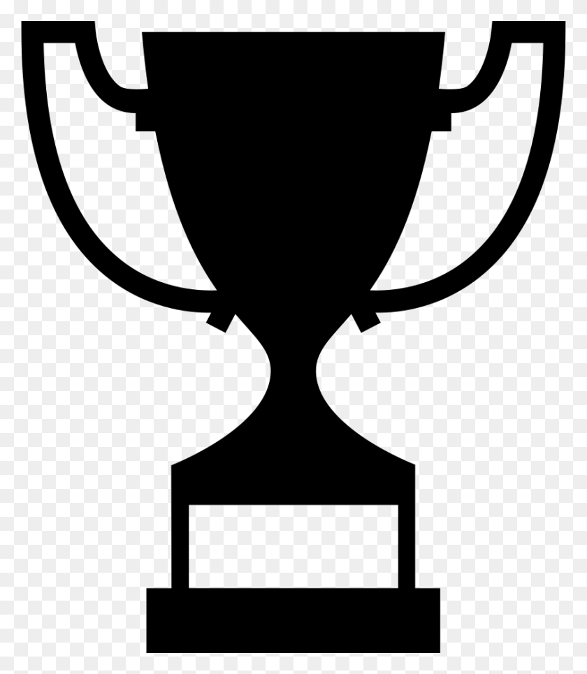 844x980 Clipart Black And White Sportive Svg Icon Free Transparent Trophy Black And White HD PNG Download