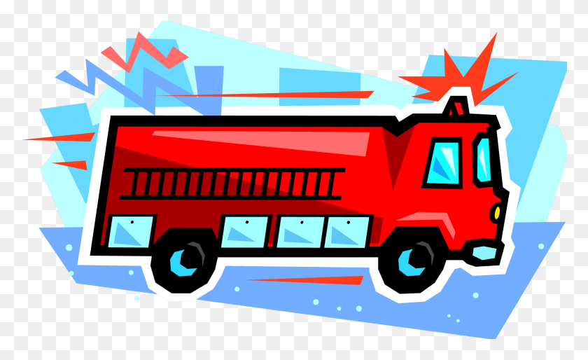 1990x1159 Clipart Black And White Stock Drill Clipart Emergency, Transportation, Vehicle, Fire Truck HD PNG Download