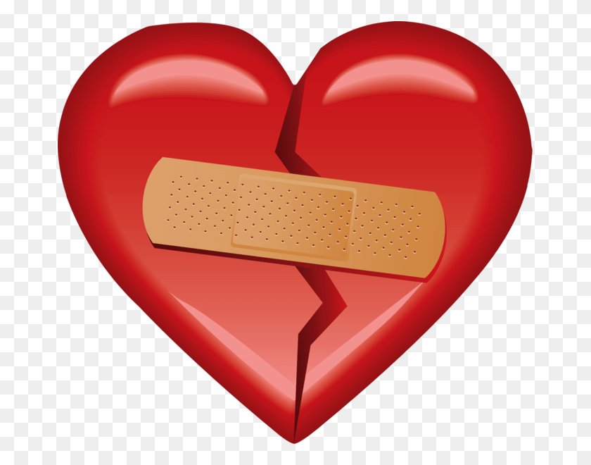 675x600 Клипарт Черно-Белое Сердце С Psd Официальное Сердце С Бандаидом, Первая Помощь, Повязка Hd Png Скачать