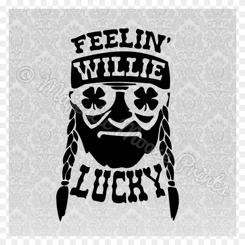 3000x3000 Clipart Black And White Stock Majestic Moose Prints Feelin Willie Lucky Svg HD PNG Download