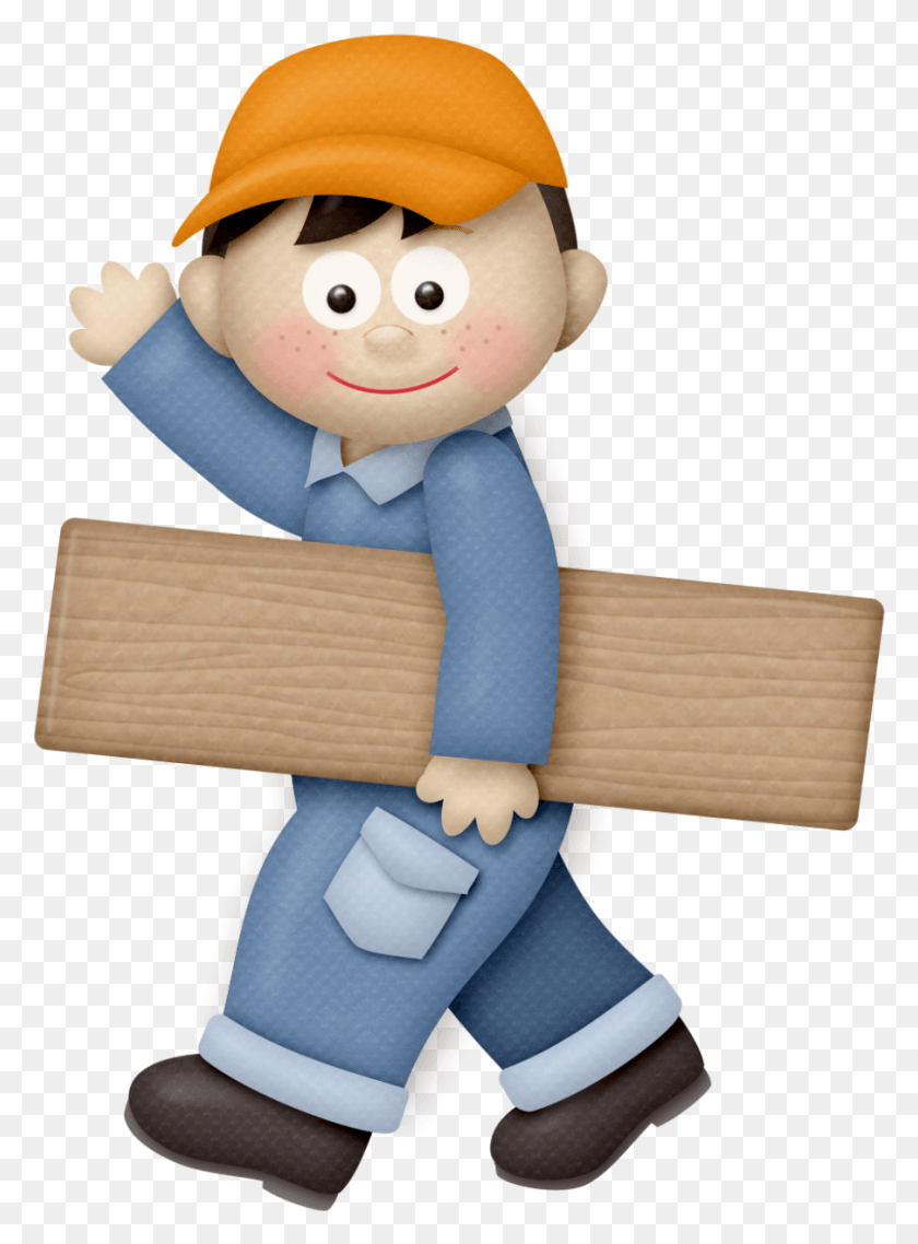 903x1249 Clipart Boy Clip Art Pictures Construction Worker Construction Worker .png Clipart, Toy, Doll, Figurine HD PNG Download