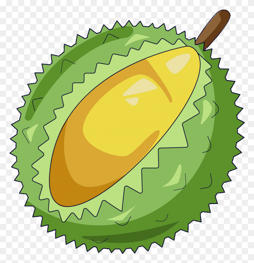 819x850 Clipart Buah Durian 60 Dientes Piñón 35 Cadena 3, Planta, Fruta, Alimentos Hd Png