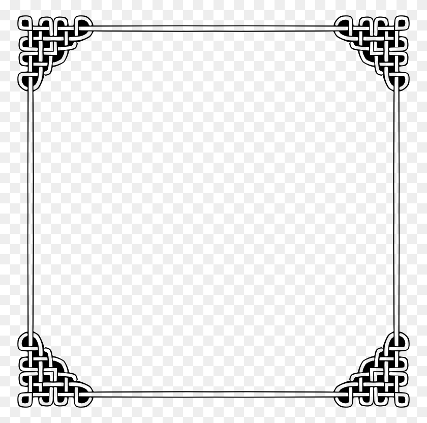 772x772 Clipart Celtic Border Transparent, Gray, World Of Warcraft HD PNG Download