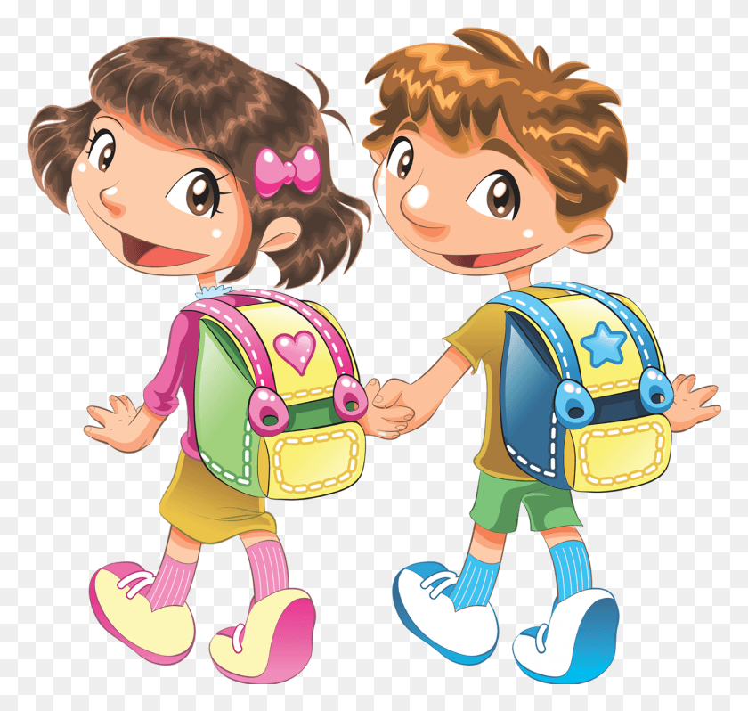 1407x1332 Clipart Child School Student Cartoon School Student, Person, Human, People HD PNG Download