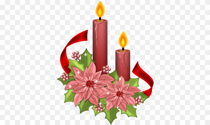 389x500 Clipart Christmas Christmas, Candle, Food, Ketchup, Flower Sticker PNG