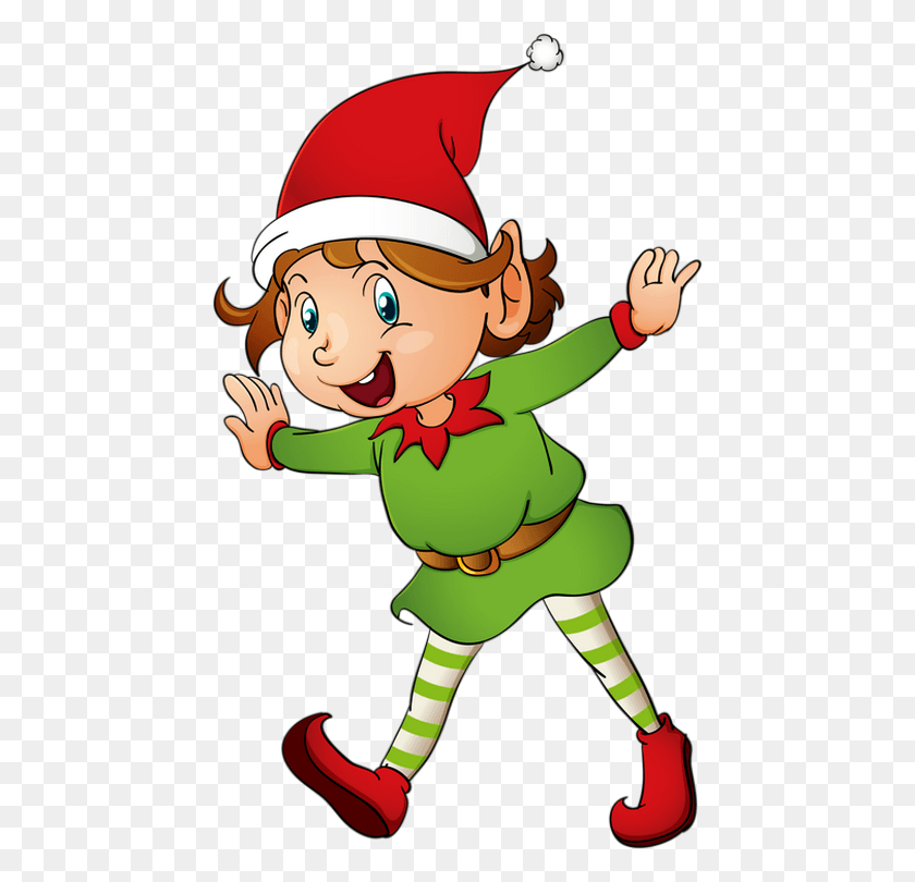 450x750 Clipart Christmas Elf Cartoon, Elf, Person, Human HD PNG Download
