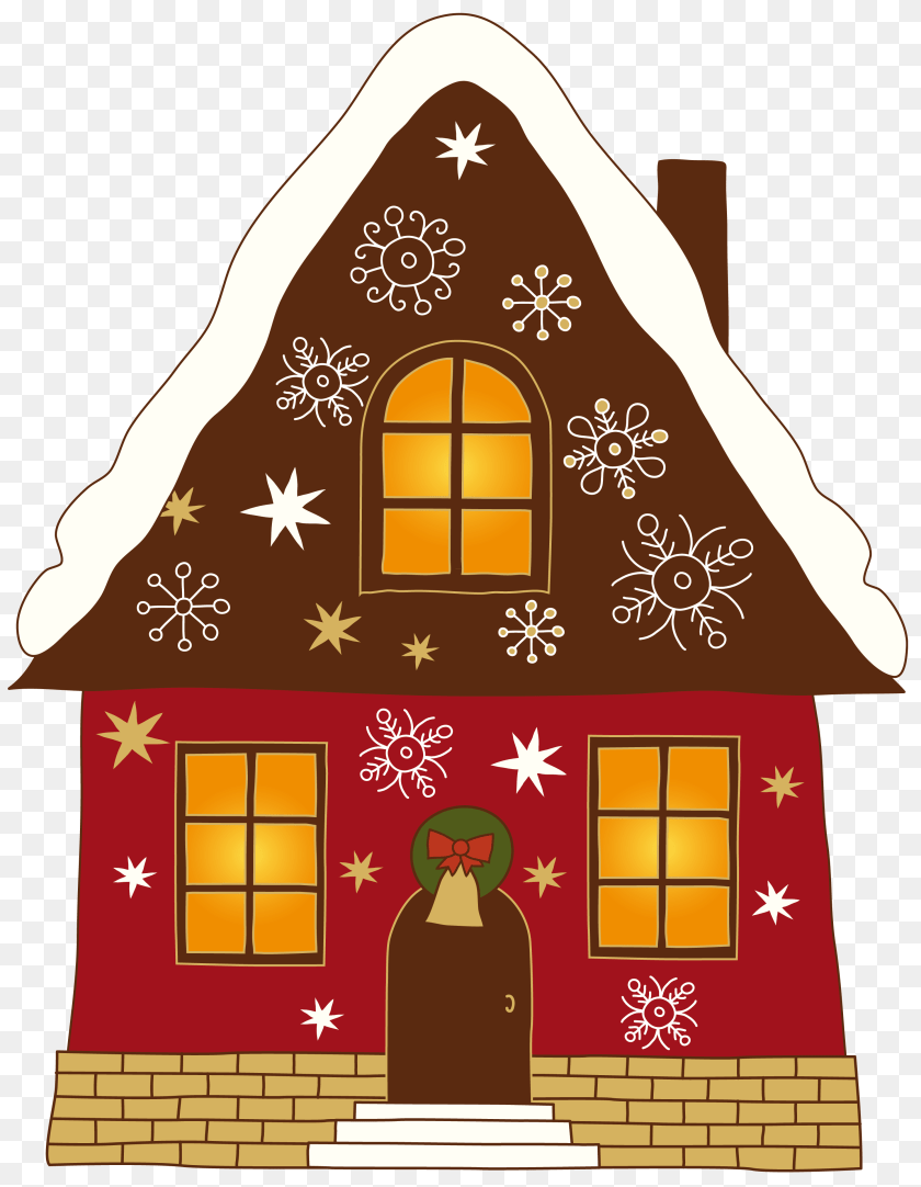 Clipart Christmas House Vector, Food, Sweets, Adult, Female PNG