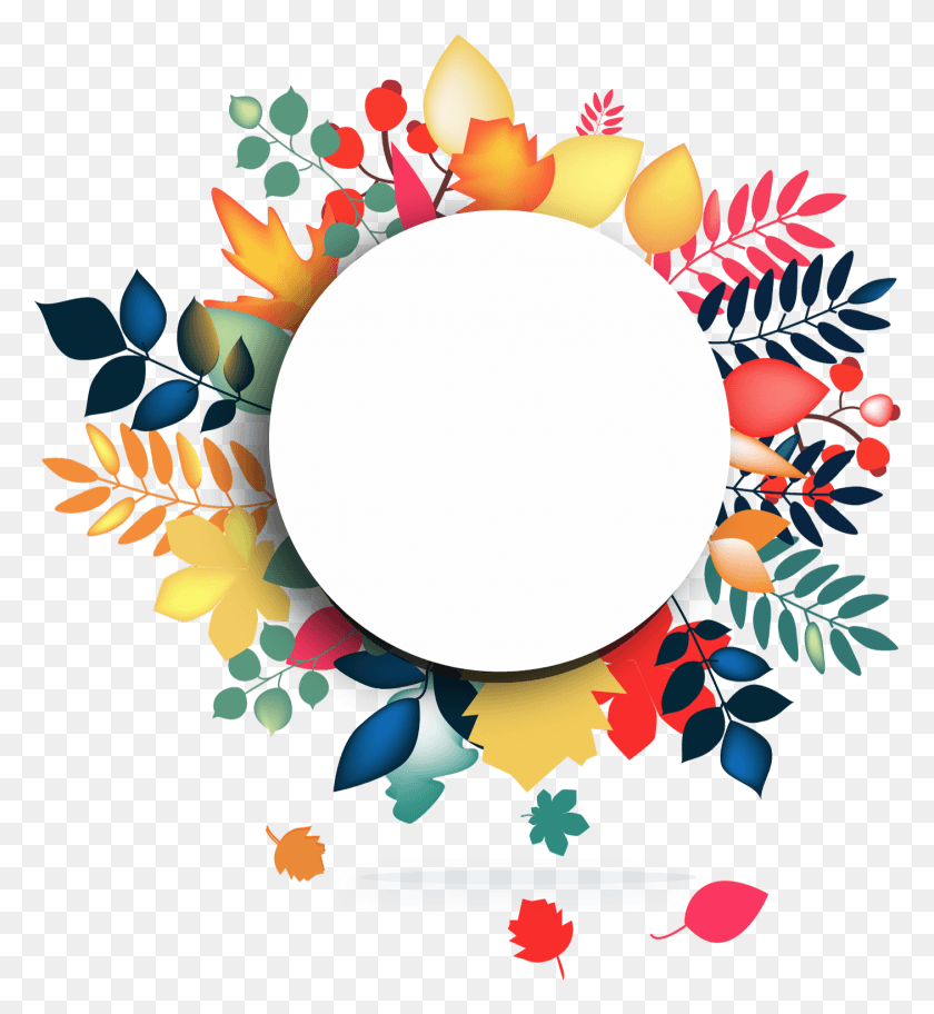 1405x1535 Clipart Circle Watercolor Watercolor Flower Frame, Graphics, Floral Design HD PNG Download