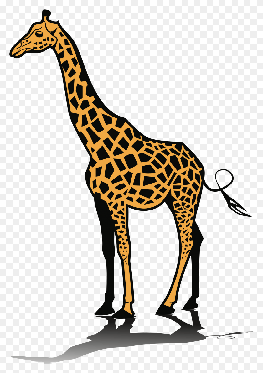 1644x2384 Clipart Clip Art Of Giraffe, Animal, Mammal, Wildlife HD PNG Download