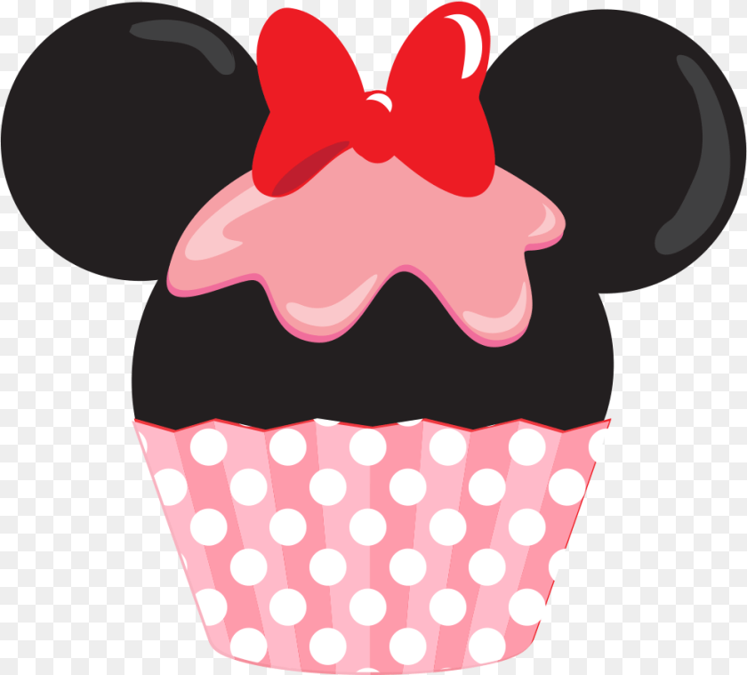 990x894 Clipart Clothes Minnie Mouse Mickey Mouse Cupcake Clipart, Food, Cake, Cream, Dessert PNG