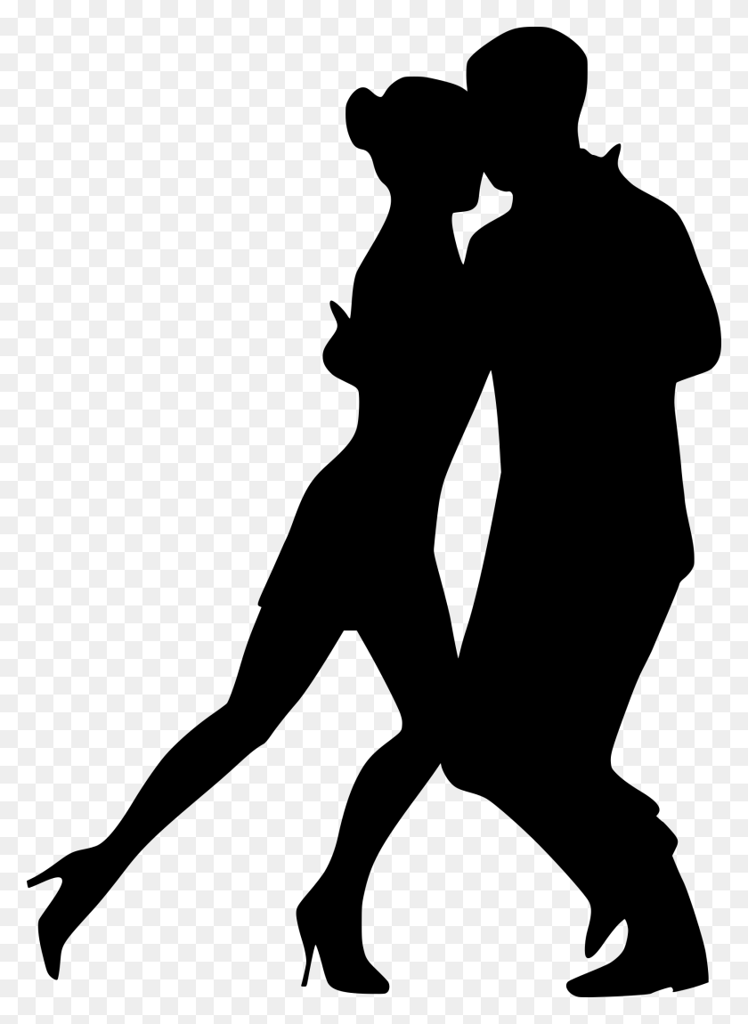 1717x2400 Clipart Couple Dance Silhouette, Gray, World Of Warcraft HD PNG Download