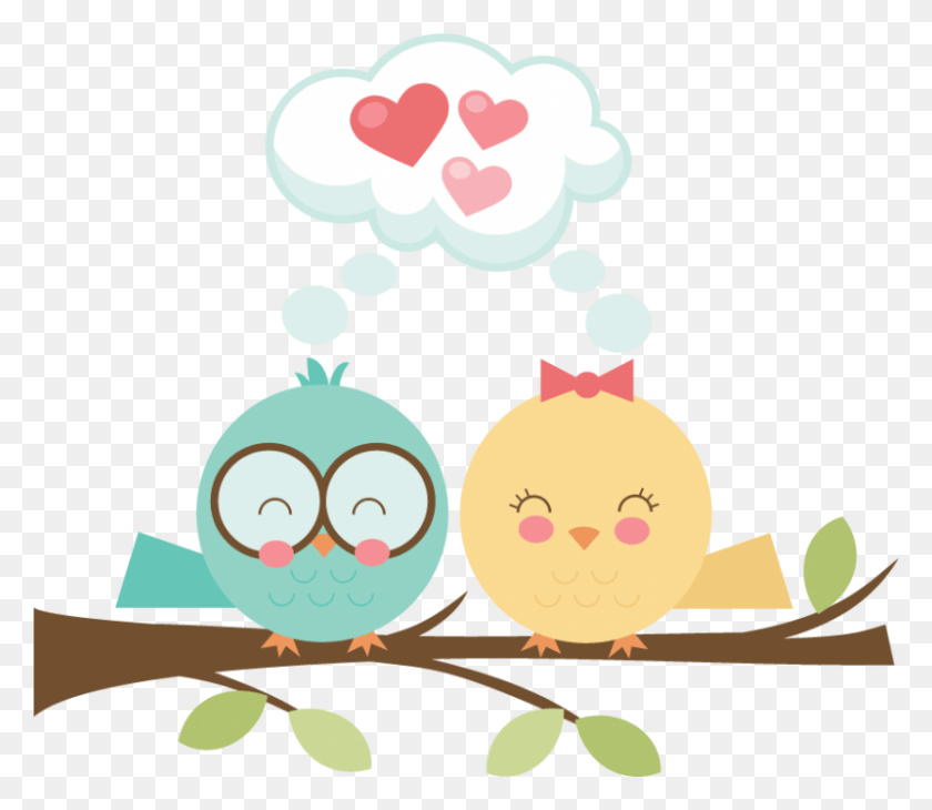 800x688 Клипарт Cute 20 Cute Love Birds Cartoon, Graphics, Angry Birds Hd Png Download