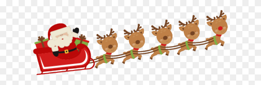 629x214 Clipart Cute Sleigh Christmas, Toy, Seesaw, Rattle HD PNG Download