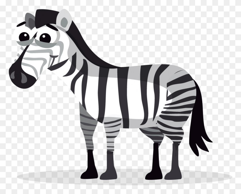 959x759 Clipart Cute Zebra Free Clip Art Clipartbarn Free Cartoon Animals, Animal, Mammal, Wildlife HD PNG Download