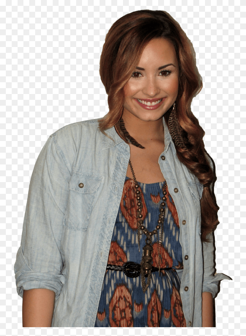 750x1084 Clipart Demi Lovato Girl, Clothing, Apparel, Person HD PNG Download