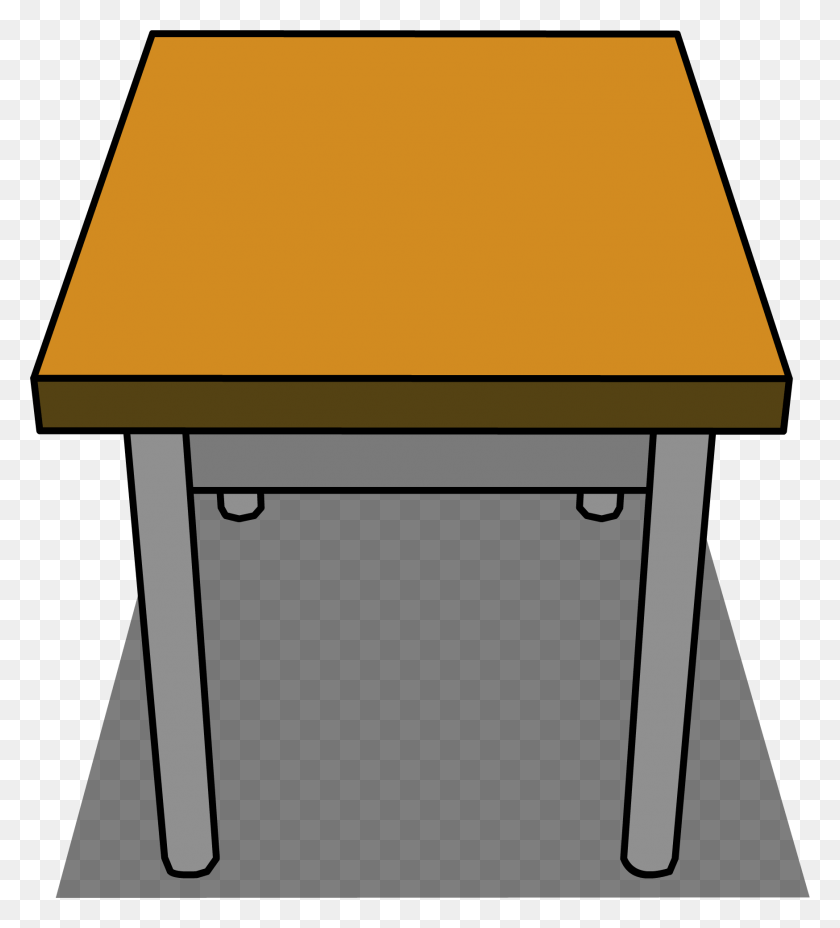 1748x1947 Clipart Desk Classroom Full Table Sprite, Furniture, Tabletop, Dining Table HD PNG Download