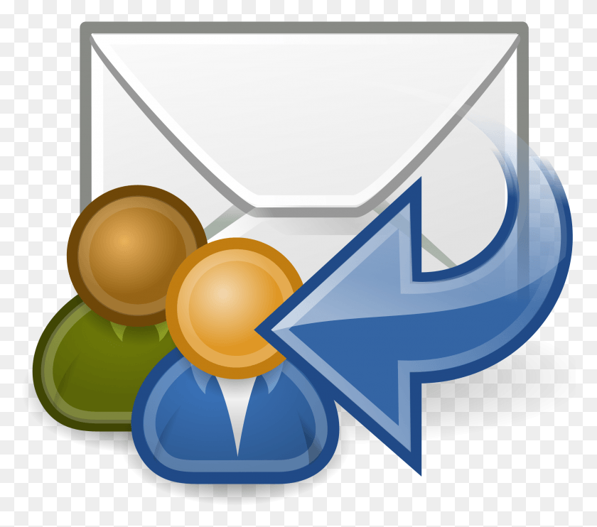 2352x2059 Clipart Email Reply Reply All Clipart, Envelope, Mail HD PNG Download