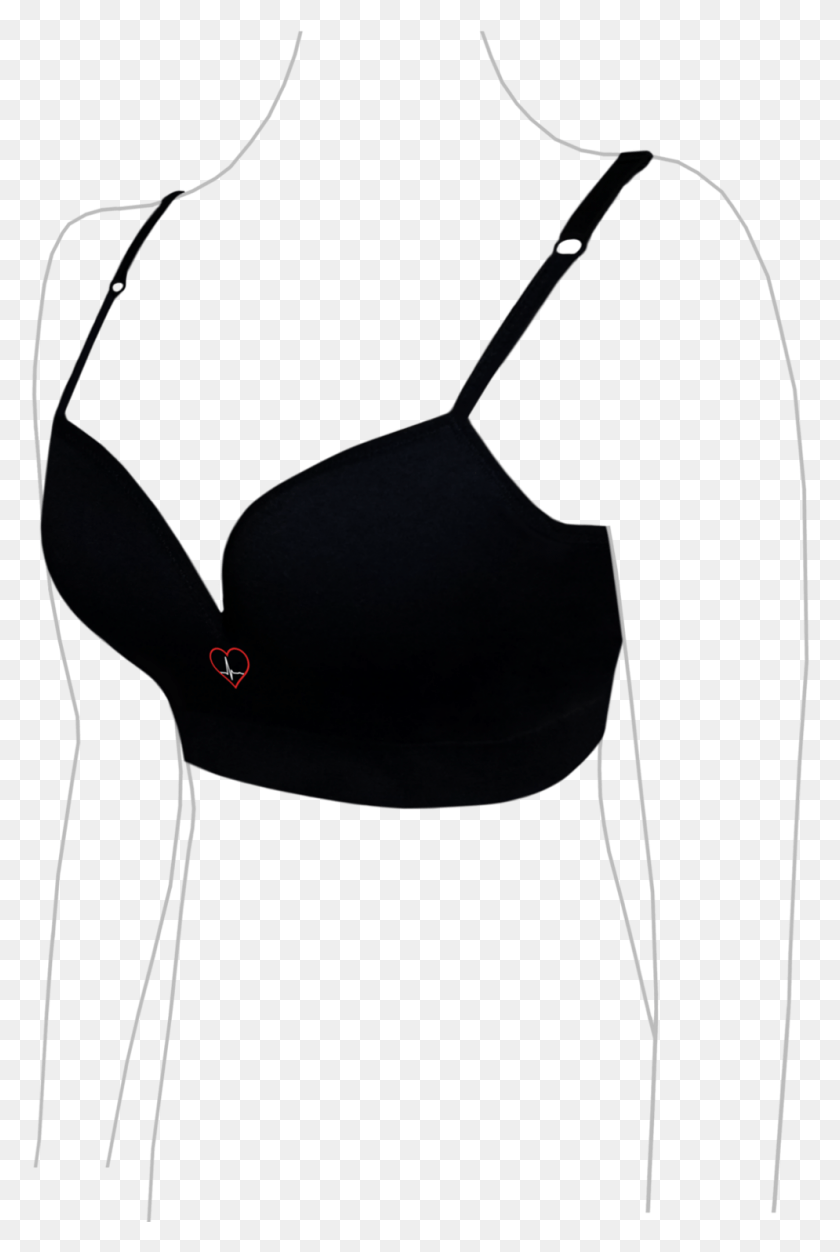 995x1521 Clipart Emglare Heart Lingerie Top, Electronics, Clothing, Apparel HD PNG Download