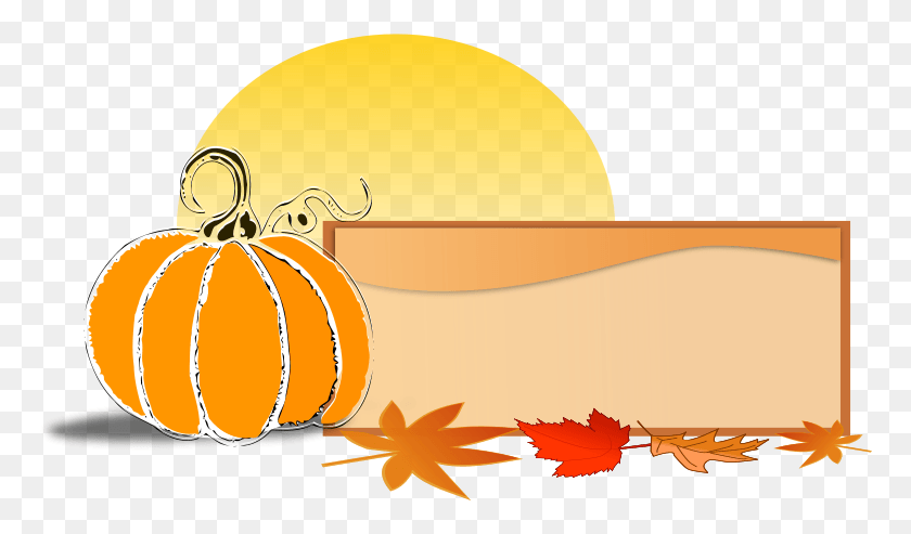 768x433 Clipart Fall Banner October Clipart Free, Animal, Plant, Food HD PNG Download