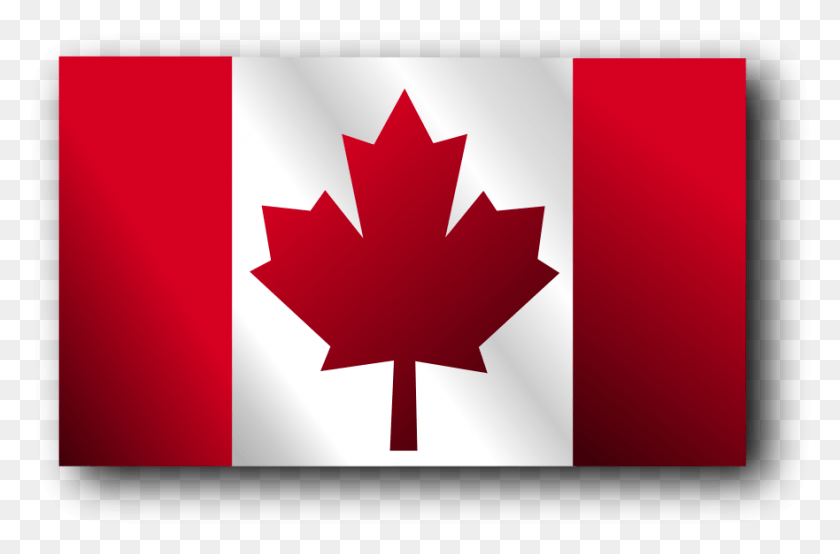 881x559 Descargar Png / Bandera De Canadá Png
