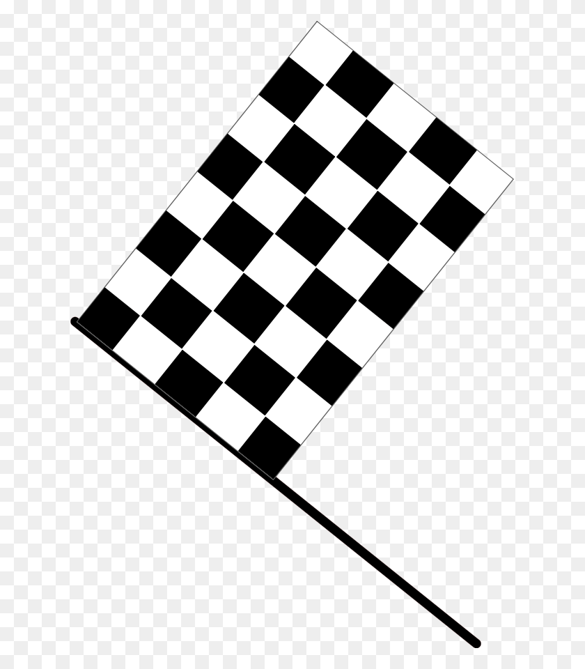 637x900 Clipart File Tag List Clip Arts Svg File One Checkered Flag Clip Art, Chess, Game, Pattern HD PNG Download