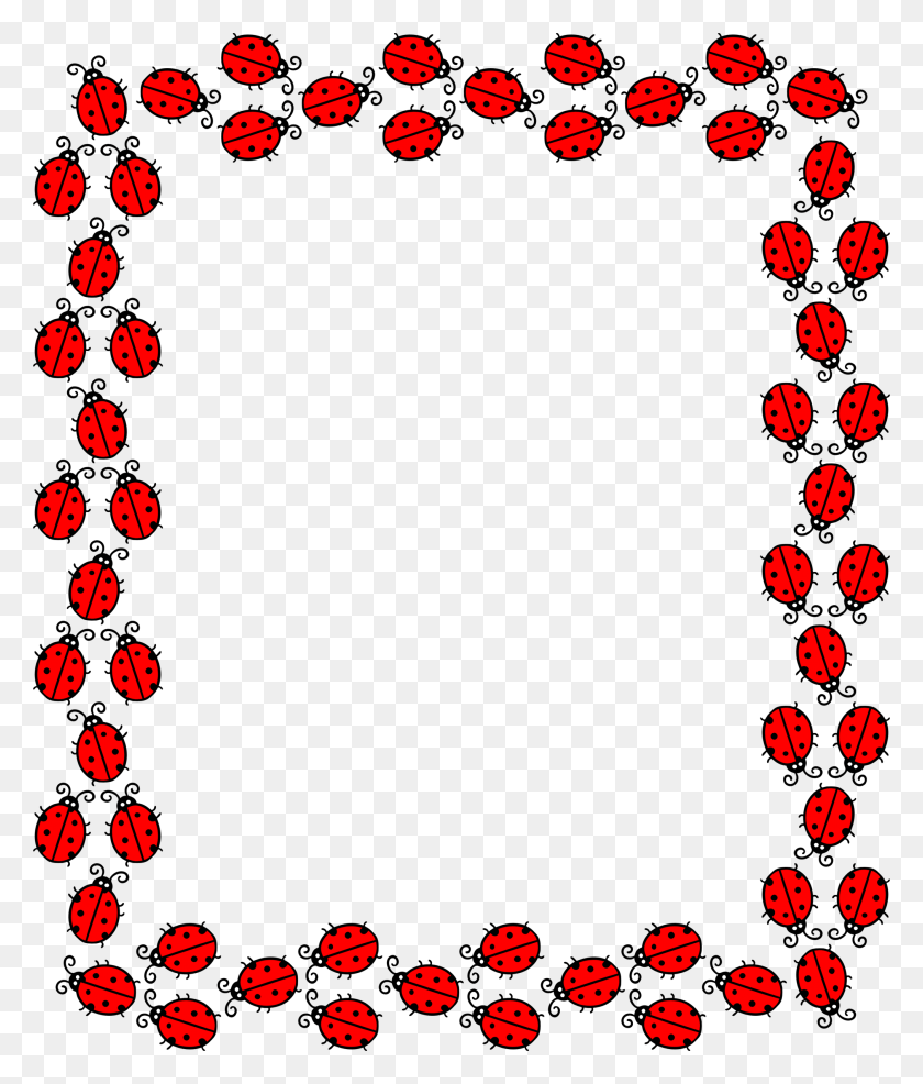 2020x2400 Clipart Frames Ladybug Heart Border, Text, Number, Symbol HD PNG Download