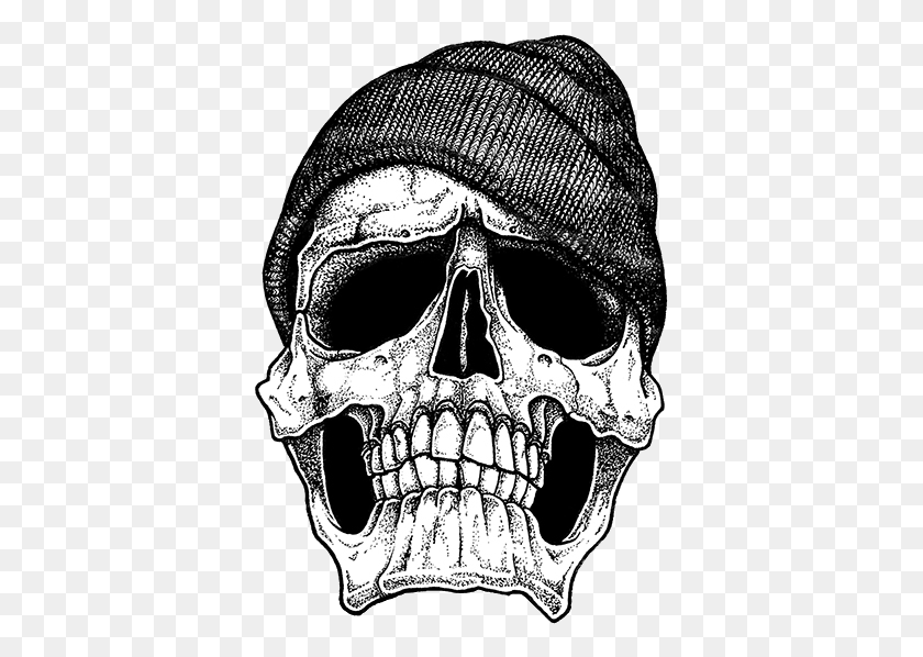 377x538 Clipart Free Art Tattoo Gangster Skull Tattoo Designs, Mask, Head, Jaw Descargar Hd Png