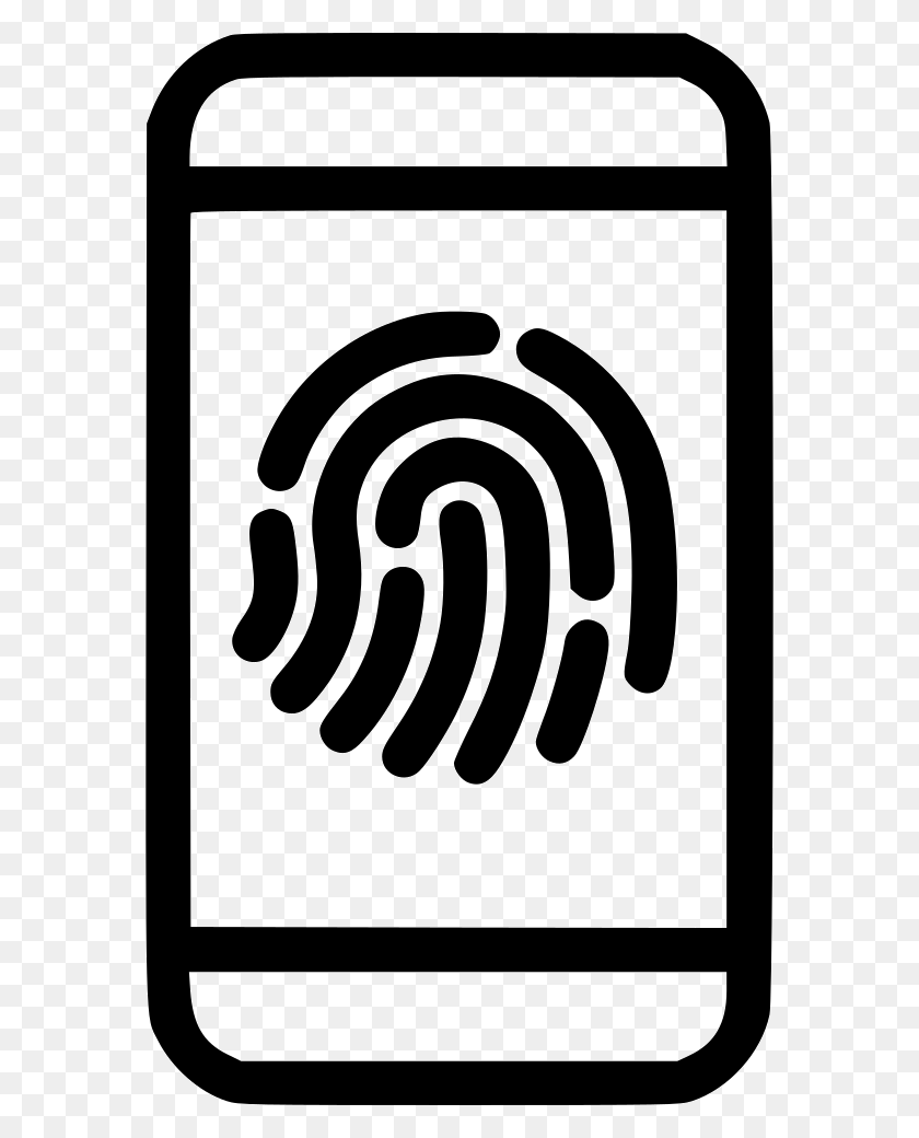 574x980 Clipart Free Iphone Scan Access Svg Icon, Spiral, Coil, Stencil HD PNG Download