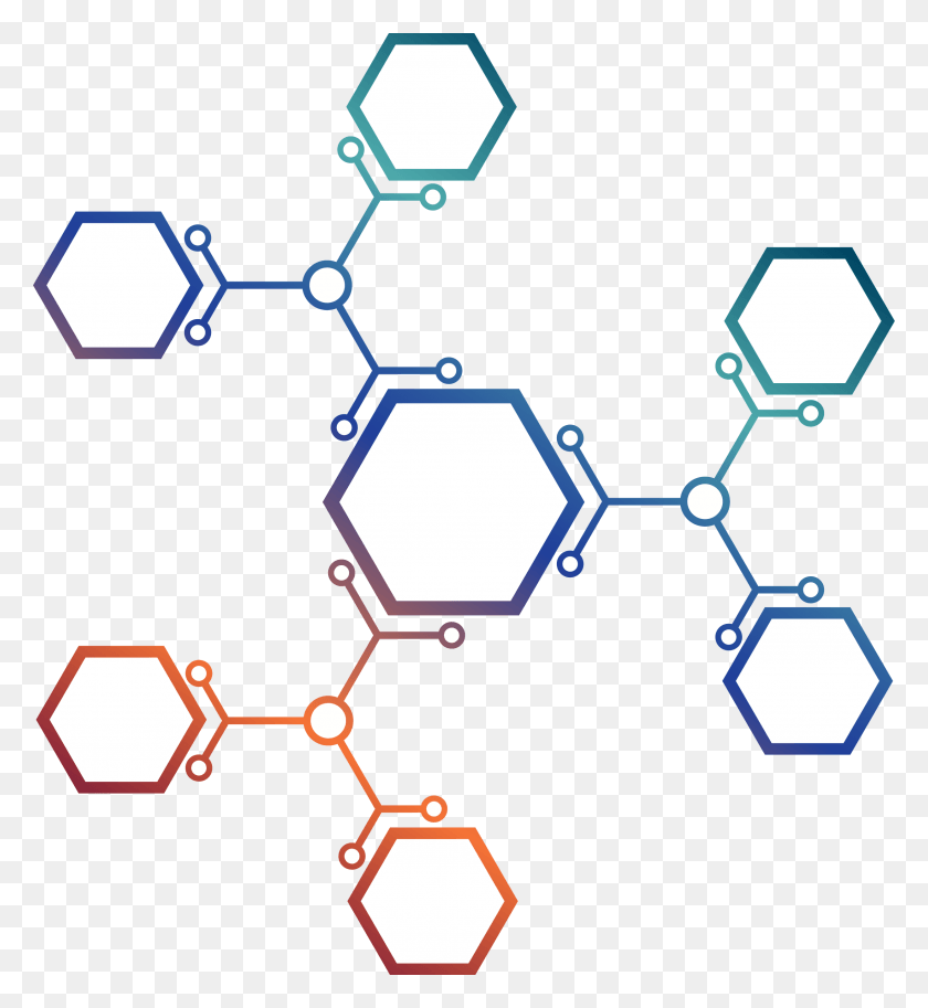 2485x2720 Clipart Free Library Euclidean Molecule And Hexagonal Molecule Structure, Pattern, Ornament, Lawn Mower HD PNG Download