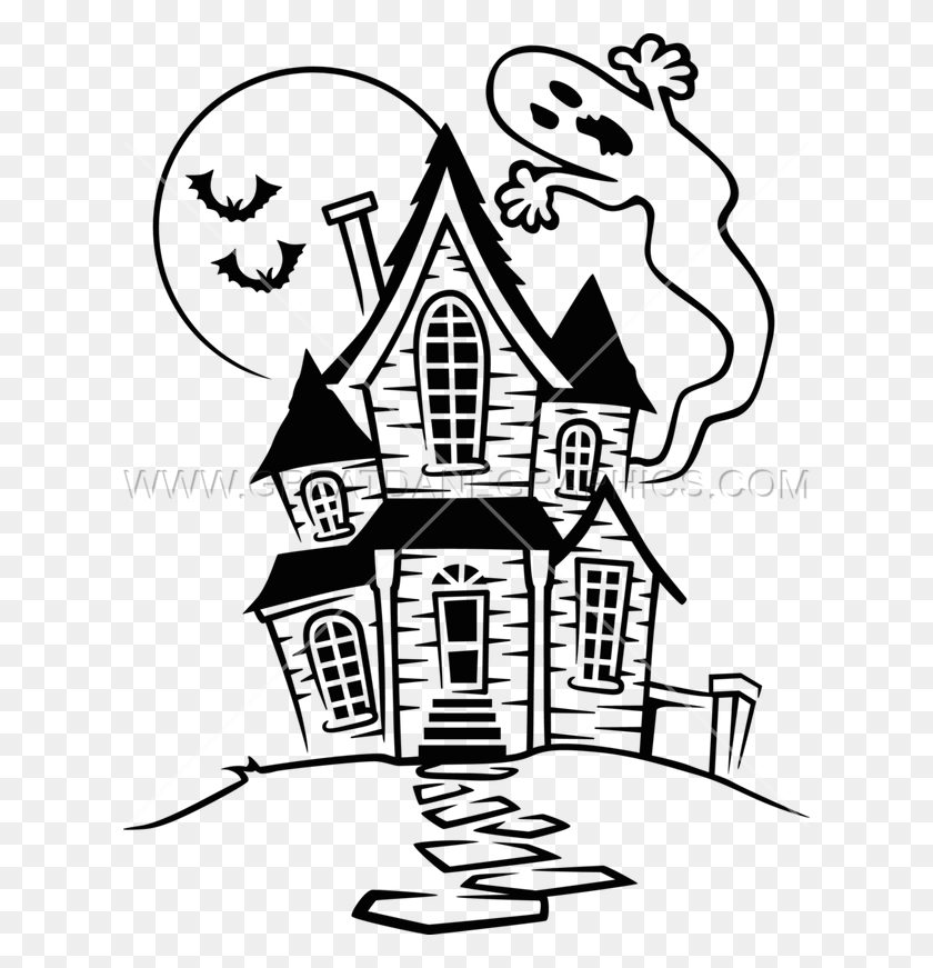 618x811 Клипарт Free Library Haunter Art For Free Haunted House Easy Drawing, Spire, Tower, Architecture Hd Png Download