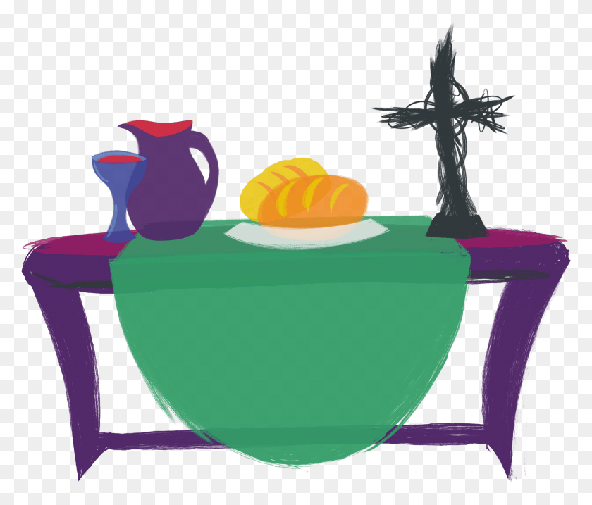 2753x2322 Clipart Freeuse Communion Table Clipart Picnic Table, Bowl, Meal, Food HD PNG Download