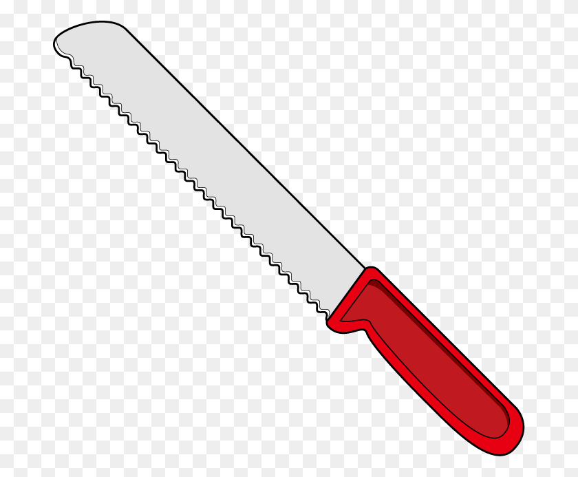 686x633 Clipart Freeuse Knife Clipart Butcher Free Bread Knife Clipart, Tool, Blade, Weapon HD PNG Download