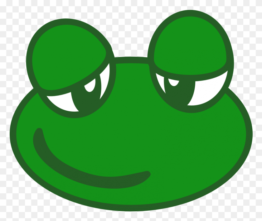 801x667 Clipart Frog Frog Head Clip Art, Green, Goggles, Accessories HD PNG Download