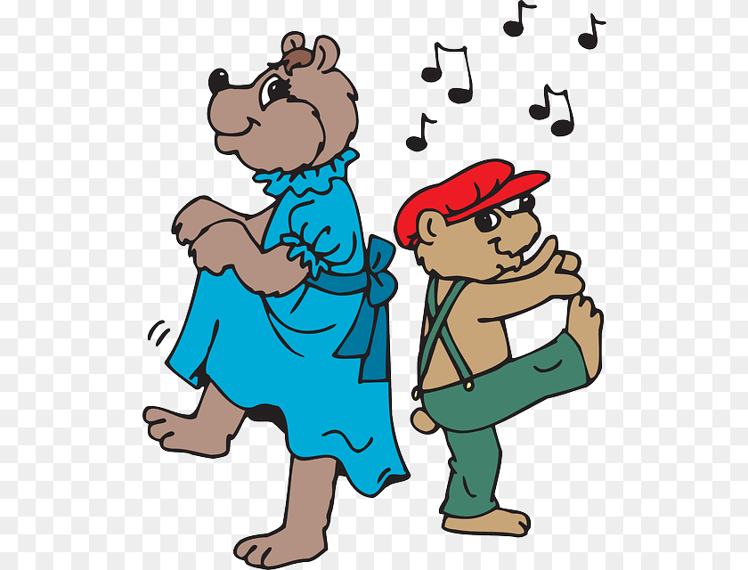 Clipart Gif Dancing Bear, Baby, Person, Face, Head Sticker PNG