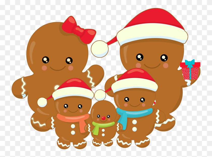 751x564 Descargar Png Clipart Girl Gingerbread Clipart Gingerbread Family Cartoon, Elf, Food, Chef Hd Png