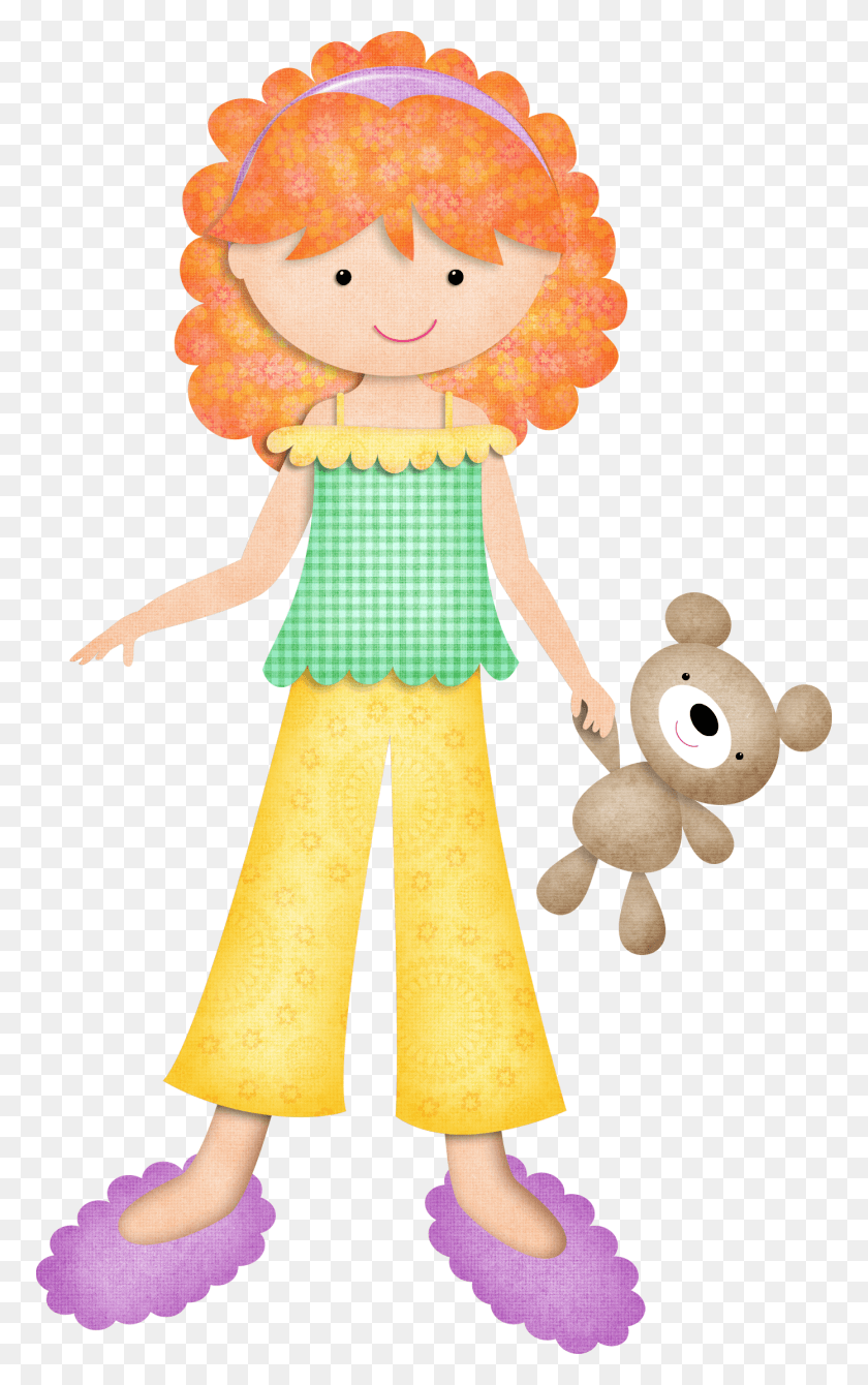 770x1280 Clipart Girl Sleeping Bag Pajama Party Clipart, Doll, Toy, Person HD PNG Download