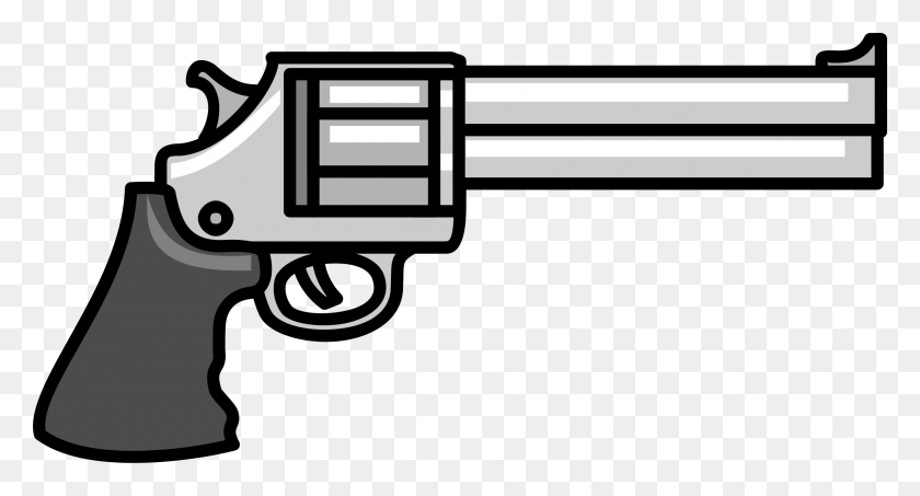 2400x1212 Clipart Gun Big Image Gun Clip Art, Weapon, Weaponry, Vehicle HD PNG Download