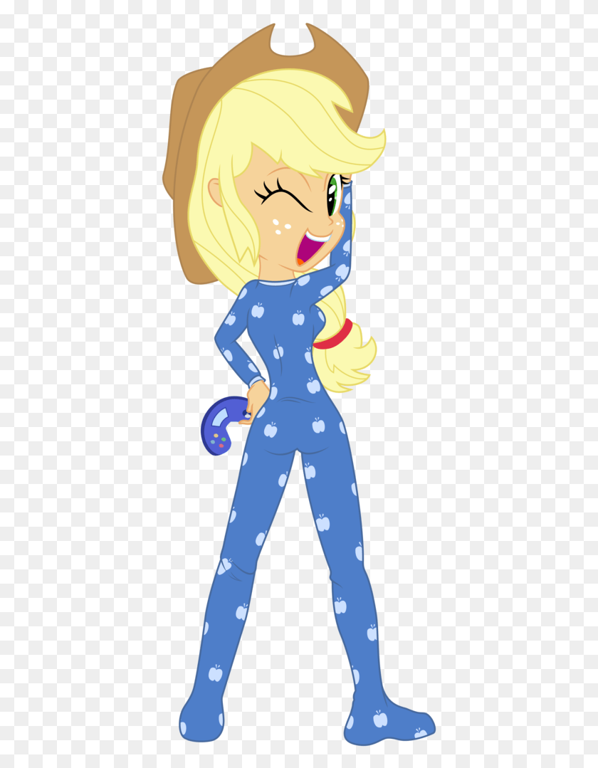387x1019 Clipart Hat Pajama My Little Pony Equestria Girl Applejack Apple Bloom, Person, Human HD PNG Download