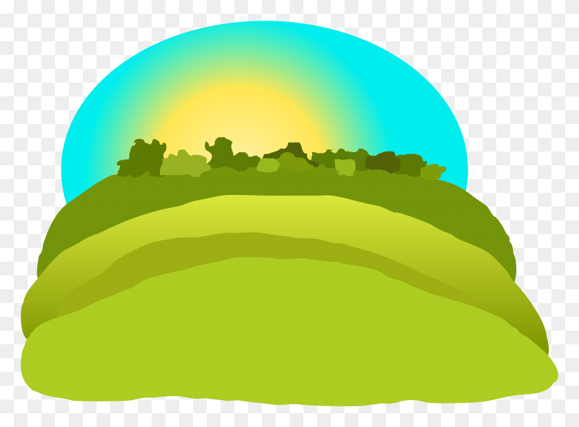 5090x3655 Clipart Hill, Nature, Outdoors, Green HD PNG Download