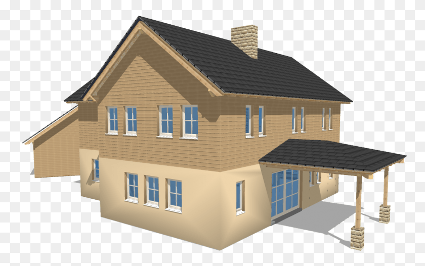 1154x690 Clipart House 3d, Housing, Building, Cottage HD PNG Download
