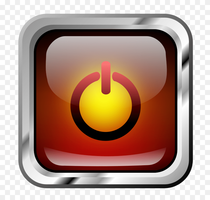 Icon Red Multimedia Power Roshellin Clipart PNG
