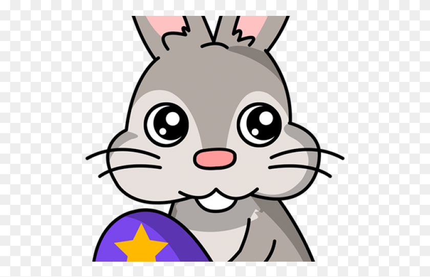 509x481 Clipart Image Of A Easter Bunny, Animal, Face HD PNG Download