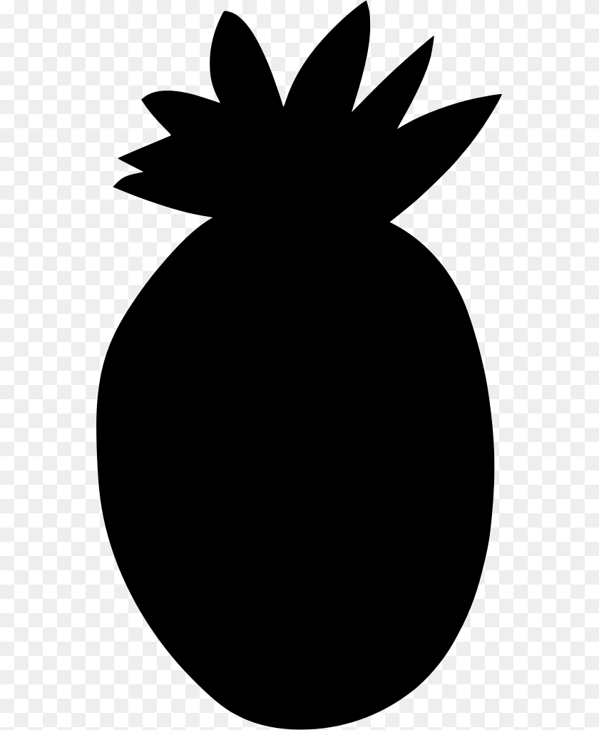 Clipart Image Of Pineapple, Gray Transparent PNG