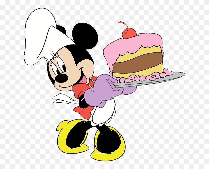 651x620 Clipart Info Minnie Mouse Coloring Pages Cake, Chef, Hat, Clothing HD PNG Download