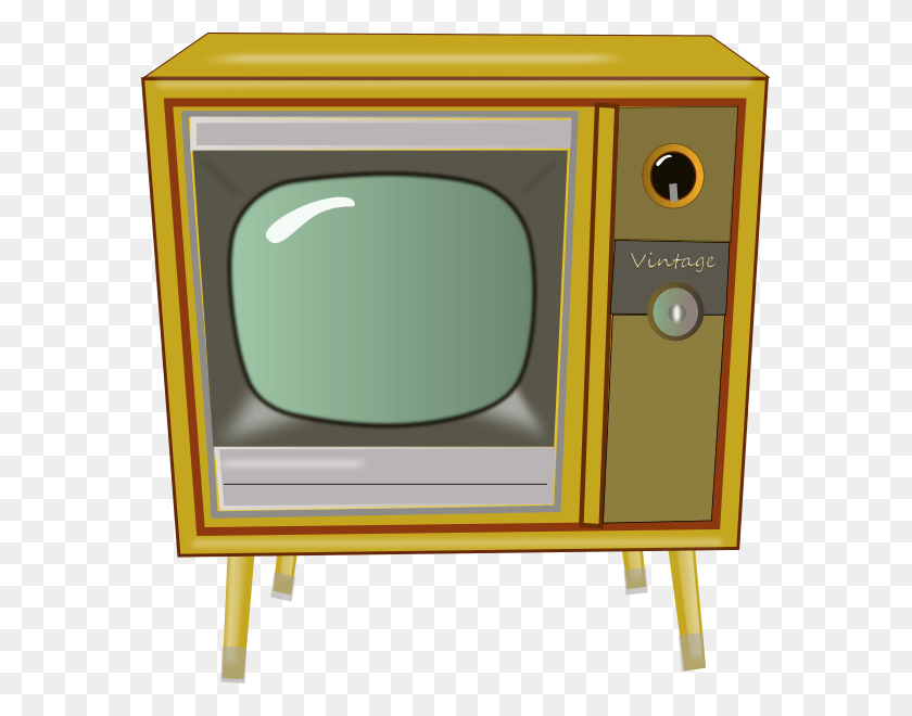 580x600 Clipart Info Television Vintage, Monitor, Screen, Electronics HD PNG Download