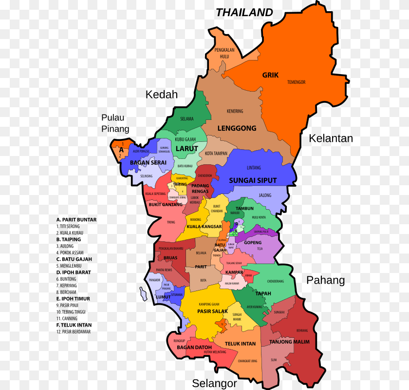 Clipart Legislative Update Geological Map Of Perak, Atlas, Chart, Diagram, Plot Sticker PNG