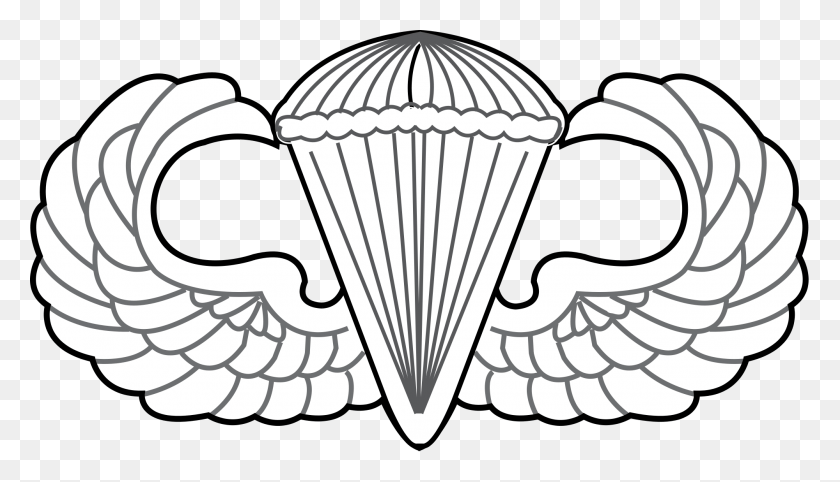2000x1084 Clipart Library File United States Air Force Parachutist Parachutist Badge, Cake, Dessert, Food HD PNG Download