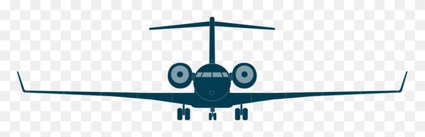 1108x300 Clipart Library Global Bombardier Business Aircraft Global 6000 Front View, Vehicle, Transportation, Airplane HD PNG Download