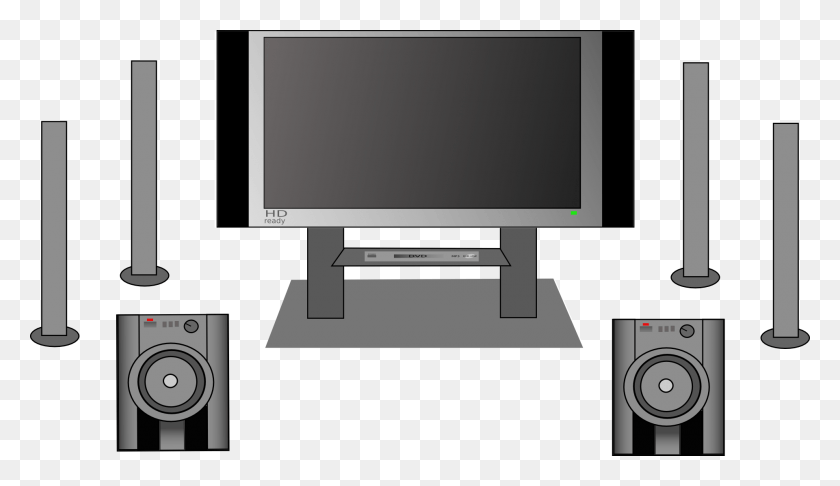 1920x1051 Clipart Library Library Sound System Clipart Home Theater Clipart, Monitor, Screen, Electronics HD PNG Download