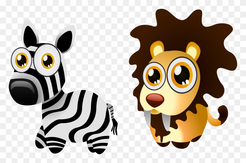 3168x2017 Clipart Lion Zebra Clipart Lion Zebra Transparent Free Lion And Zebra Animation, Animal, Graphics HD PNG Download